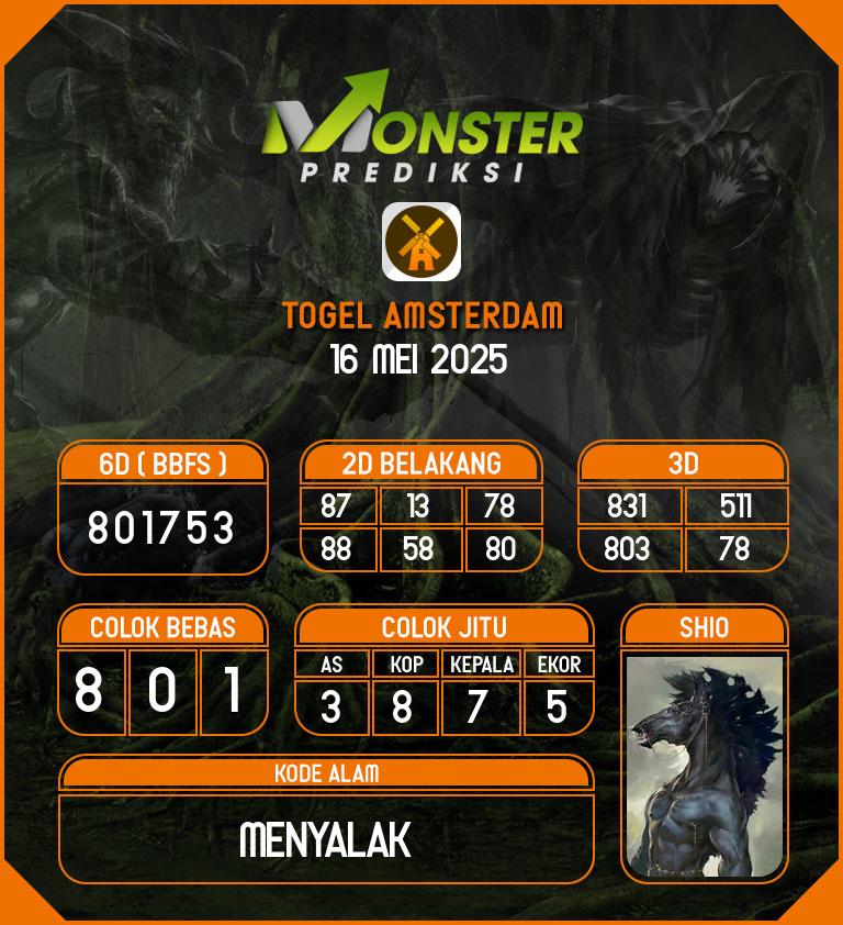 Kode-Monster-Amsterdam-Hari-Jumat-16-Mei-2025