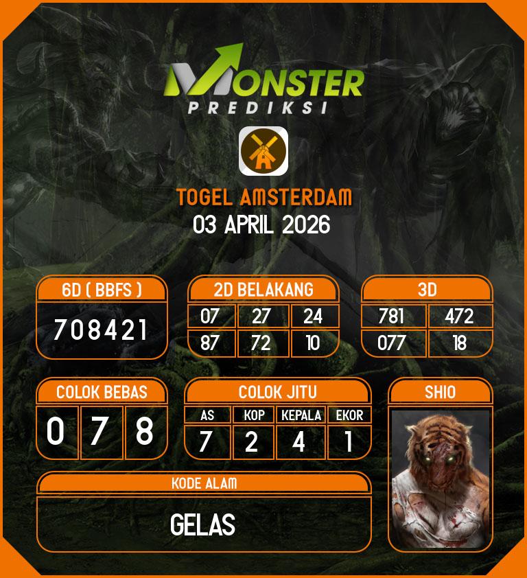 Kode-Monster-Amsterdam-Hari-Jumat-3-April-2026