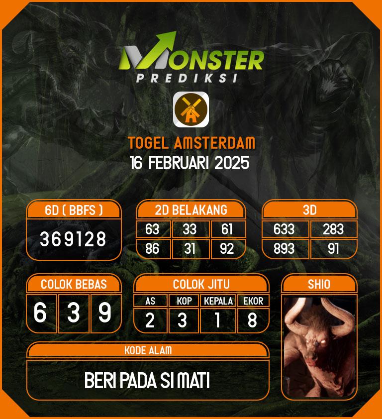 Kode-Monster-Amsterdam-Hari-Minggu-16-Februari-2025