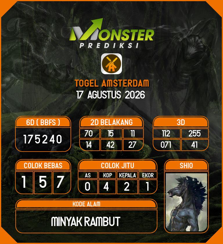 Kode-Monster-Amsterdam-Hari-Senin-17-Agustus-2026