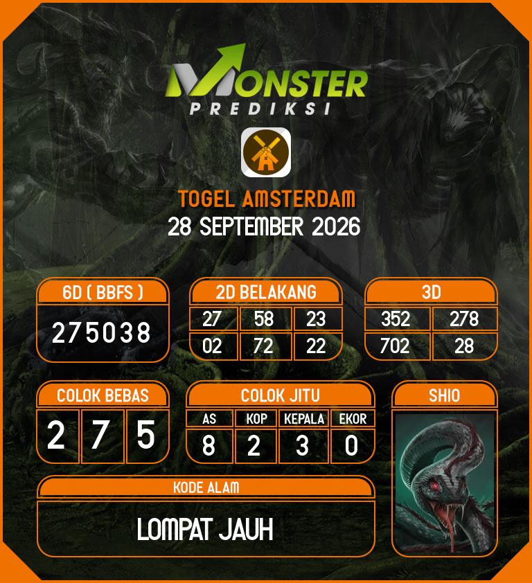 Kode-Monster-Amsterdam-Hari-Senin-28-September-2026