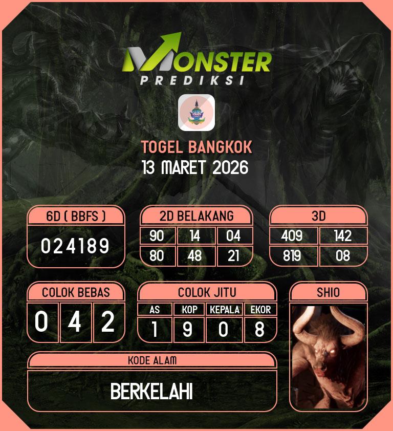 Kode-Monster-Bangkok-Hari-Jumat-13-Maret-2026