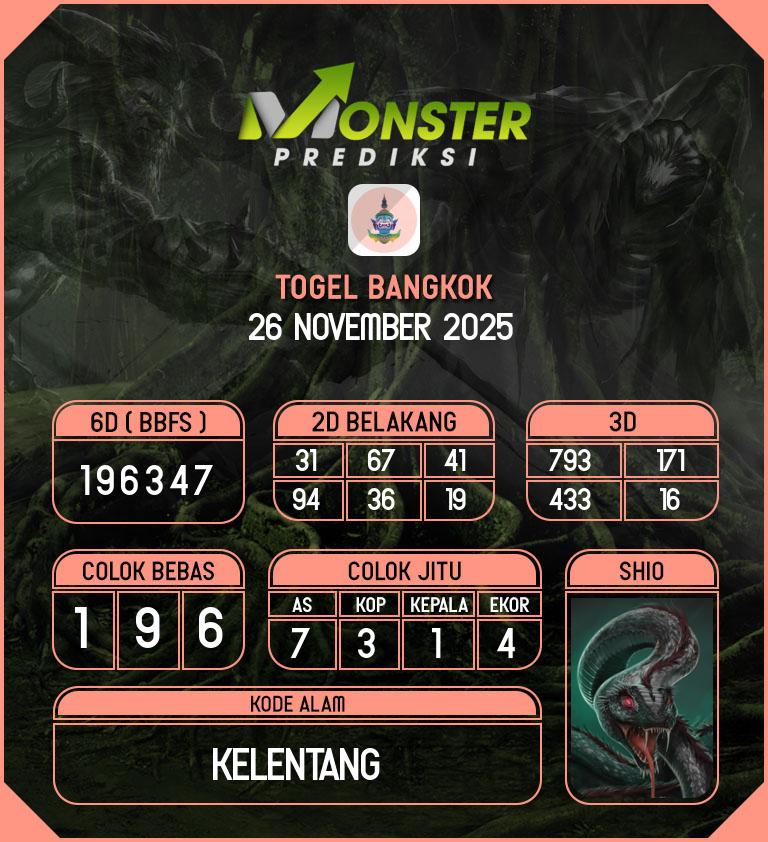 Kode-Monster-Bangkok-Hari-Rabu-26-November-2025