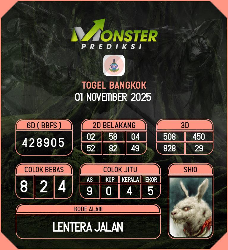 Kode-Monster-Bangkok-Hari-Sabtu-1-November-2025