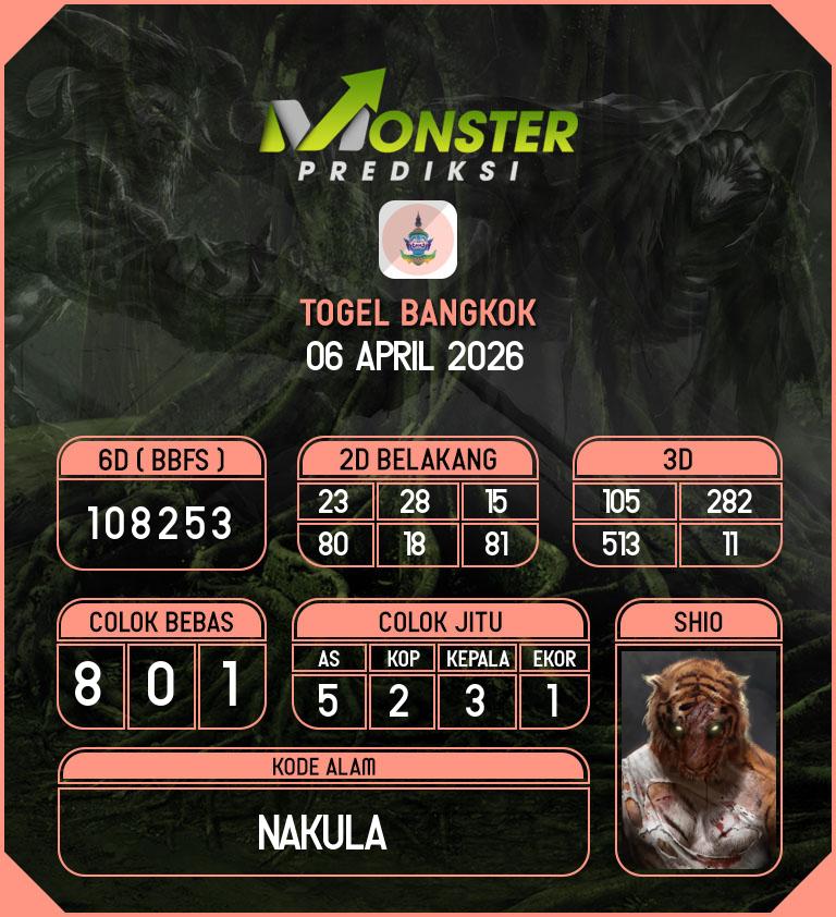 Kode-Monster-Bangkok-Hari-Senin-6-April-2026