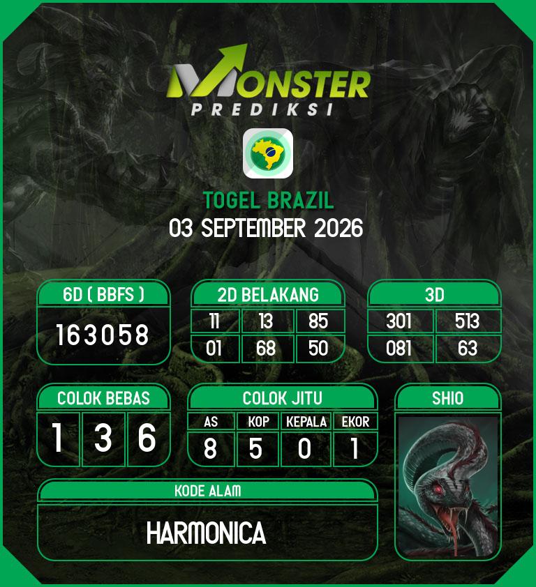 Kode-Monster-Brazil-Hari-Kamis-3-September-2026