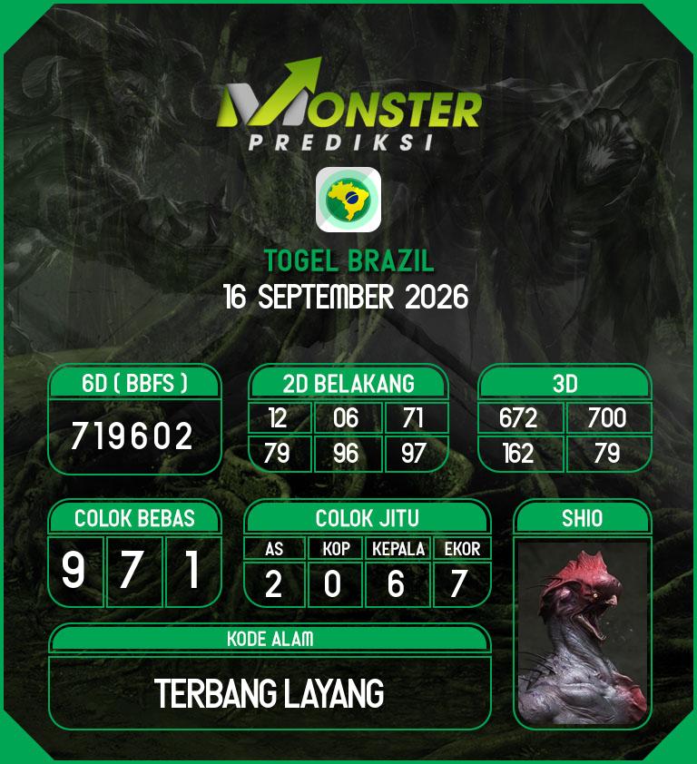 Kode-Monster-Brazil-Hari-Rabu-16-September-2026