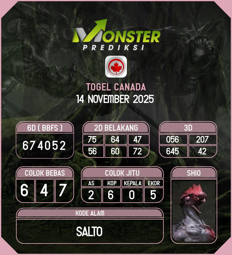 Kode-Monster-Canada-Hari-Jumat-14-November-2025