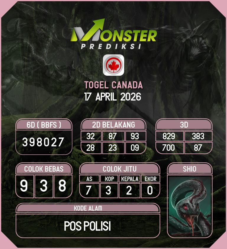 Kode-Monster-Canada-Hari-Jumat-17-April-2026