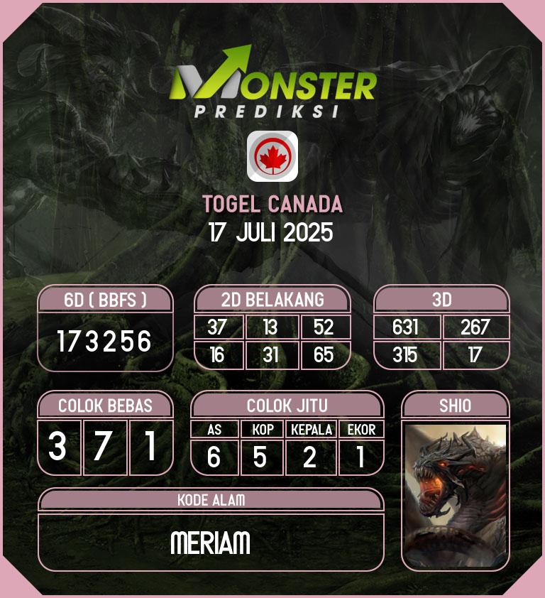 Kode-Monster-Canada-Hari-Kamis-17-Juli-2025