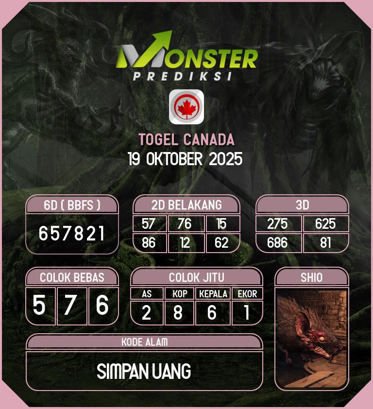 Kode-Monster-Canada-Hari-Minggu-19-Oktober-2025