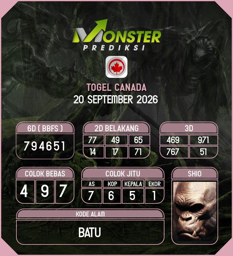 Kode-Monster-Canada-Hari-Minggu-20-September-2026