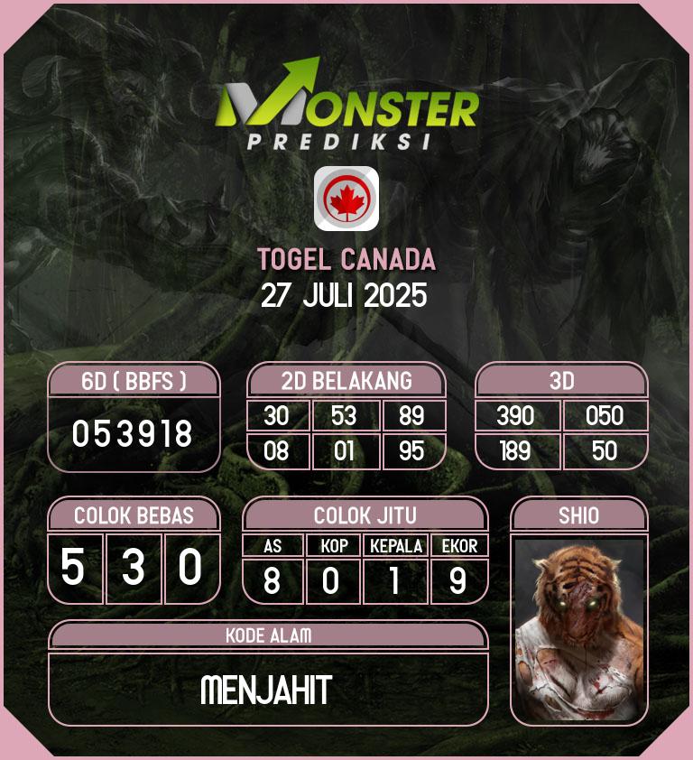 Kode-Monster-Canada-Hari-Minggu-27-Juli-2025