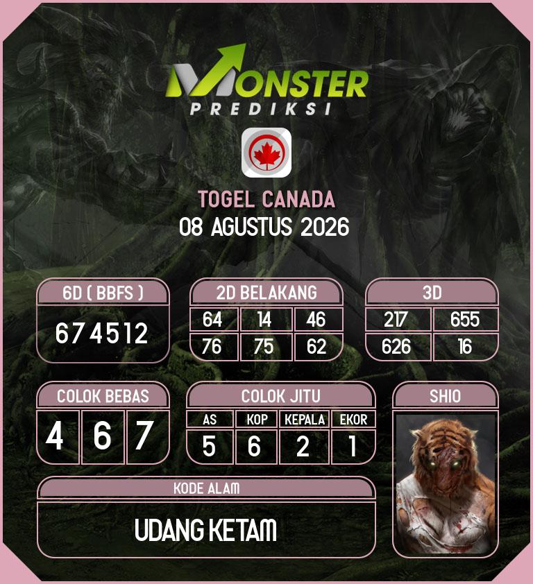 Kode-Monster-Canada-Hari-Sabtu-8-Agustus-2026