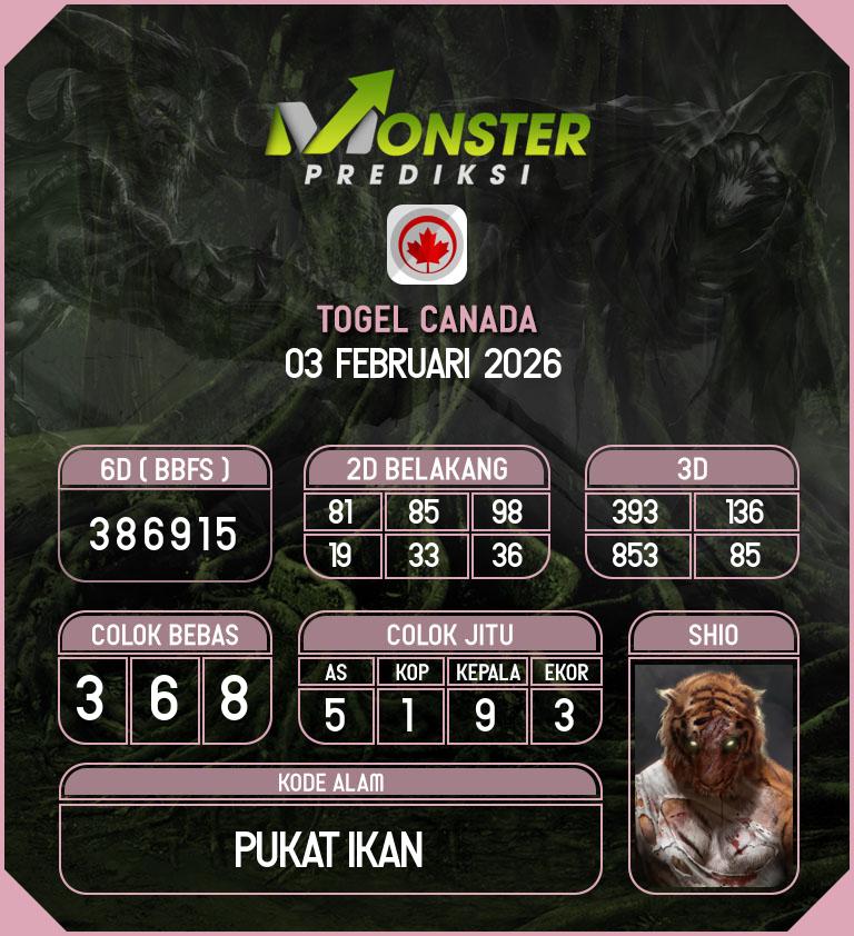 Kode-Monster-Canada-Hari-Selasa-3-Februari-2026