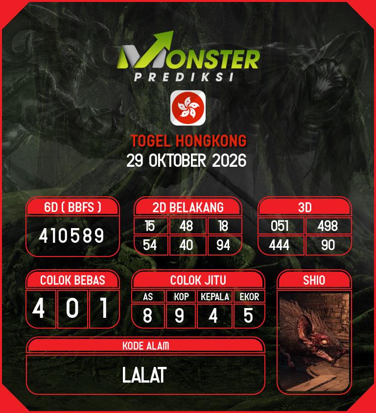 Kode-Monster-HK-Hari-Kamis-29-Oktober-2026