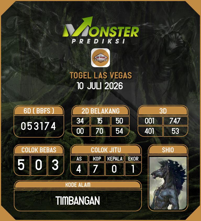 Kode-Monster-Las-Vegas-Hari-Jumat-10-Juli-2026