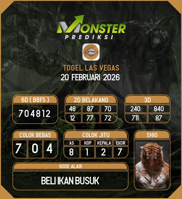Kode-Monster-Las-Vegas-Hari-Jumat-20-Februari-2026