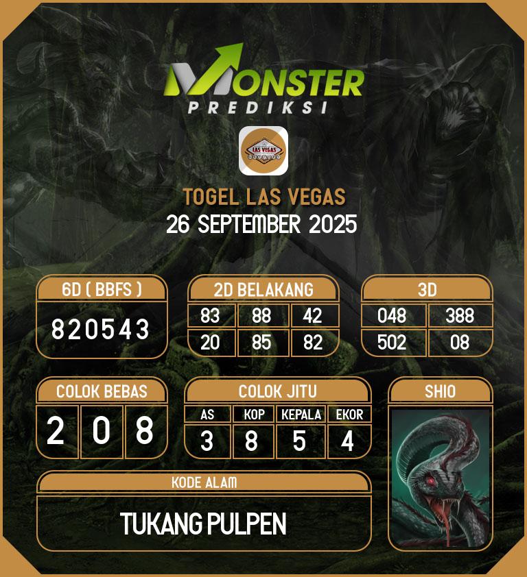 Kode-Monster-Las-Vegas-Hari-Jumat-26-September-2025