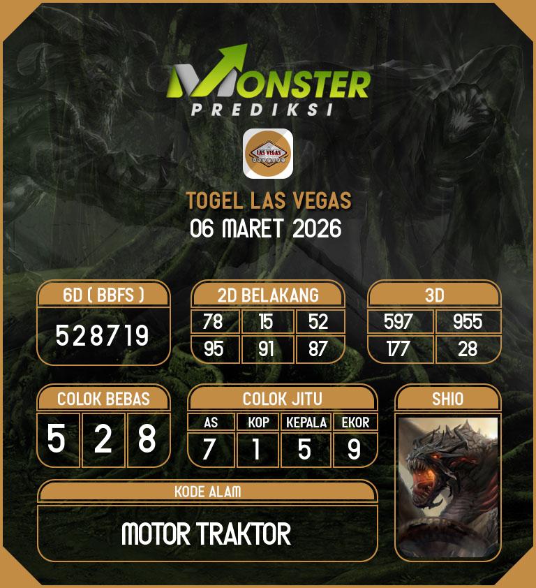 Kode-Monster-Las-Vegas-Hari-Jumat-6-Maret-2026