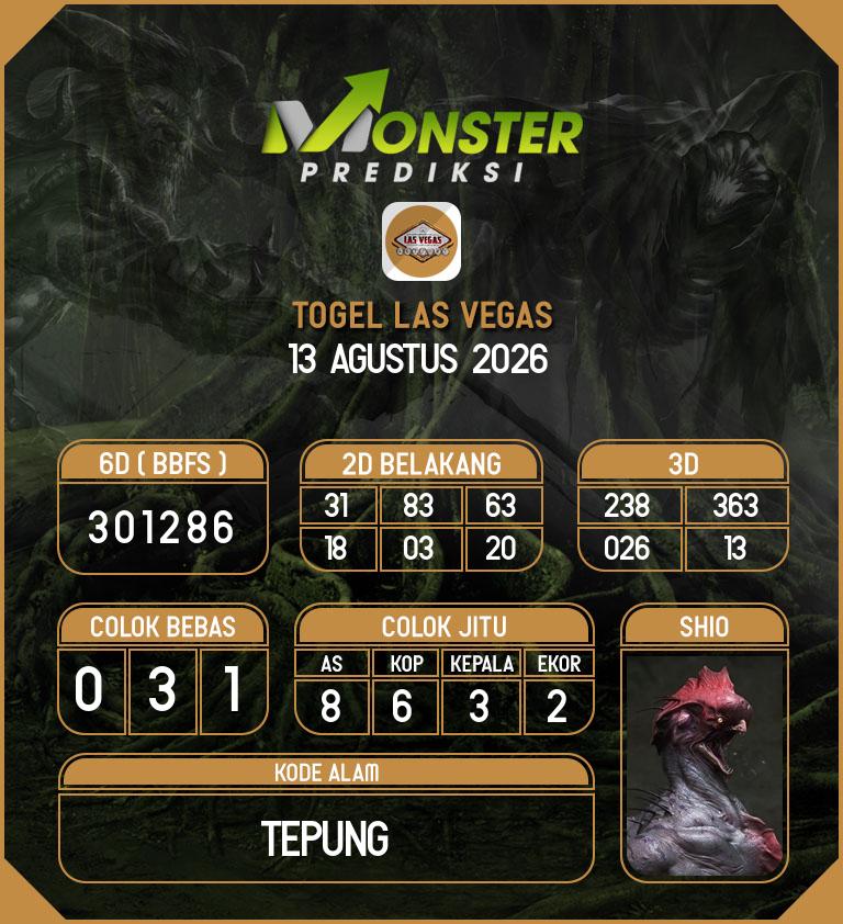 Kode-Monster-Las-Vegas-Hari-Kamis-13-Agustus-2026