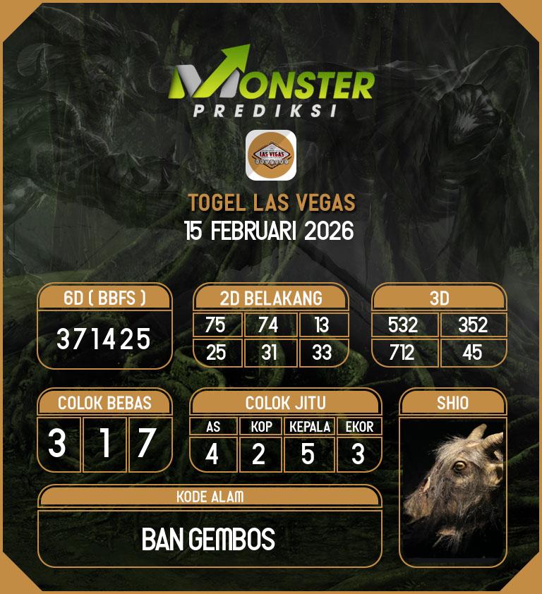 Kode-Monster-Las-Vegas-Hari-Minggu-15-Februari-2026