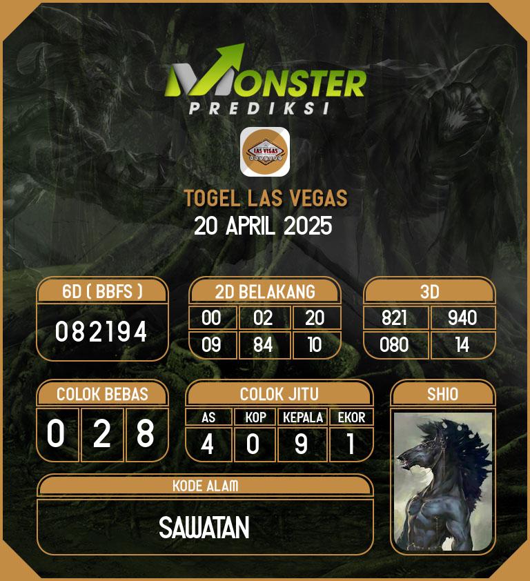 Kode-Monster-Las-Vegas-Hari-Minggu-20-April-2025
