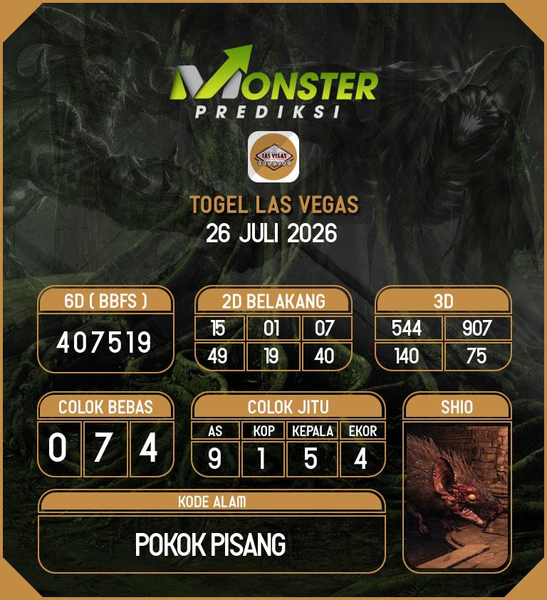 Kode-Monster-Las-Vegas-Hari-Minggu-26-Juli-2026