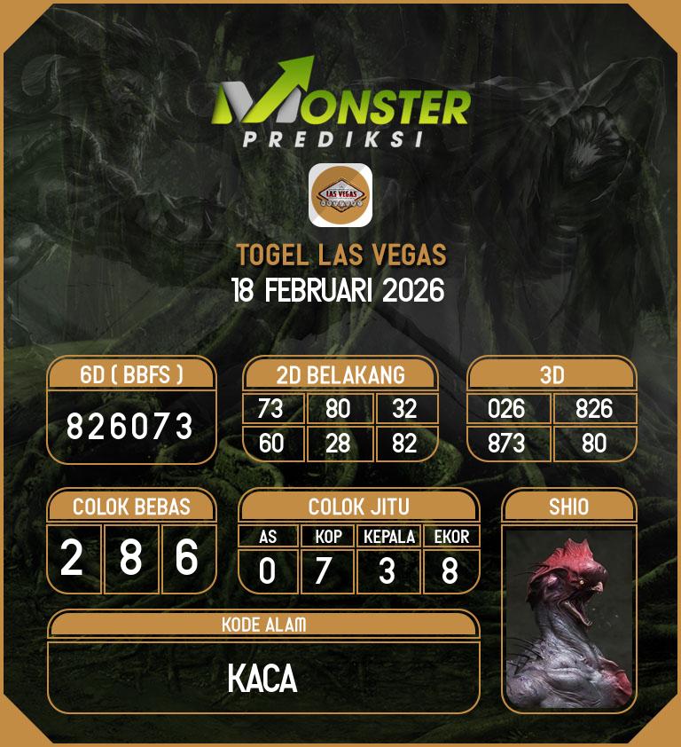 Kode-Monster-Las-Vegas-Hari-Rabu-18-Februari-2026