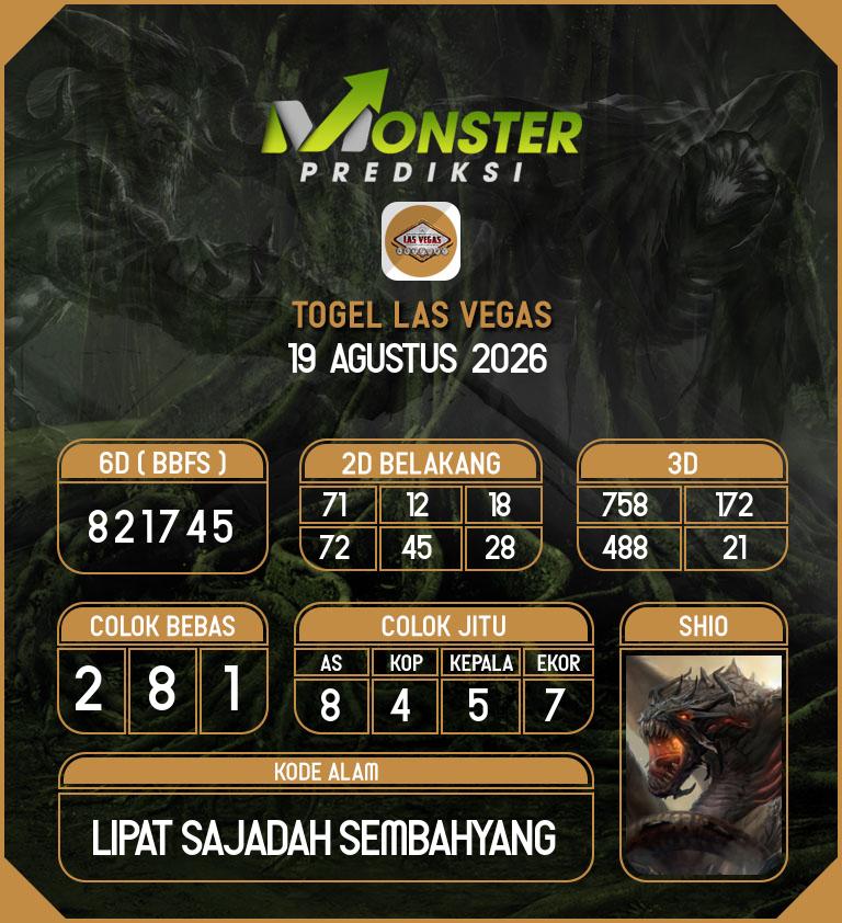 Kode-Monster-Las-Vegas-Hari-Rabu-19-Agustus-2026