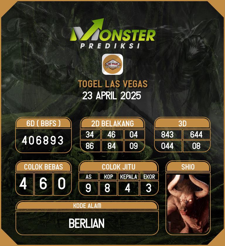 Kode-Monster-Las-Vegas-Hari-Rabu-23-April-2025