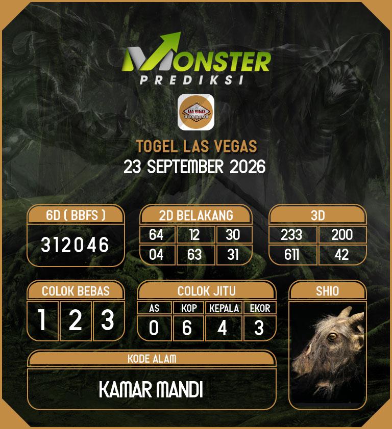 Kode-Monster-Las-Vegas-Hari-Rabu-23-September-2026