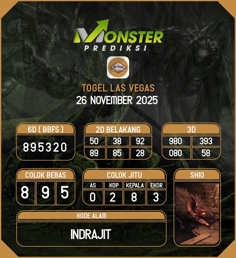 Kode-Monster-Las-Vegas-Hari-Rabu-26-November-2025