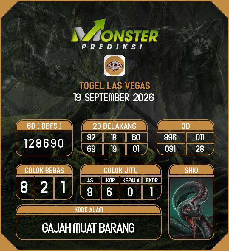 Kode-Monster-Las-Vegas-Hari-Sabtu-19-September-2026