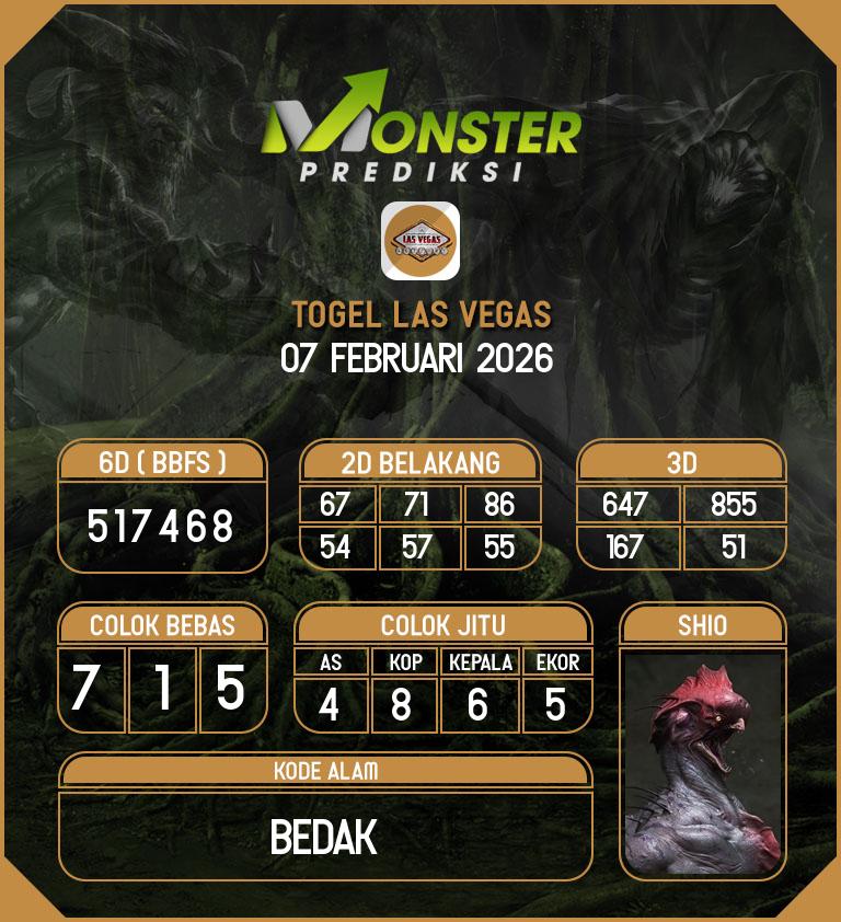 Kode-Monster-Las-Vegas-Hari-Sabtu-7-Februari-2026