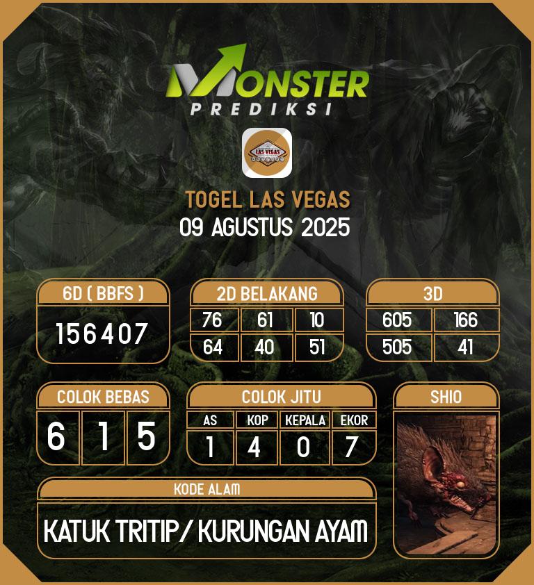 Kode-Monster-Las-Vegas-Hari-Sabtu-9-Agustus-2025