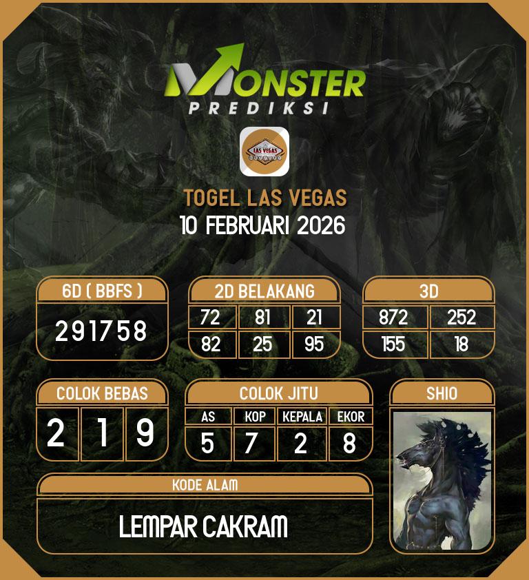 Kode-Monster-Las-Vegas-Hari-Selasa-10-Februari-2026