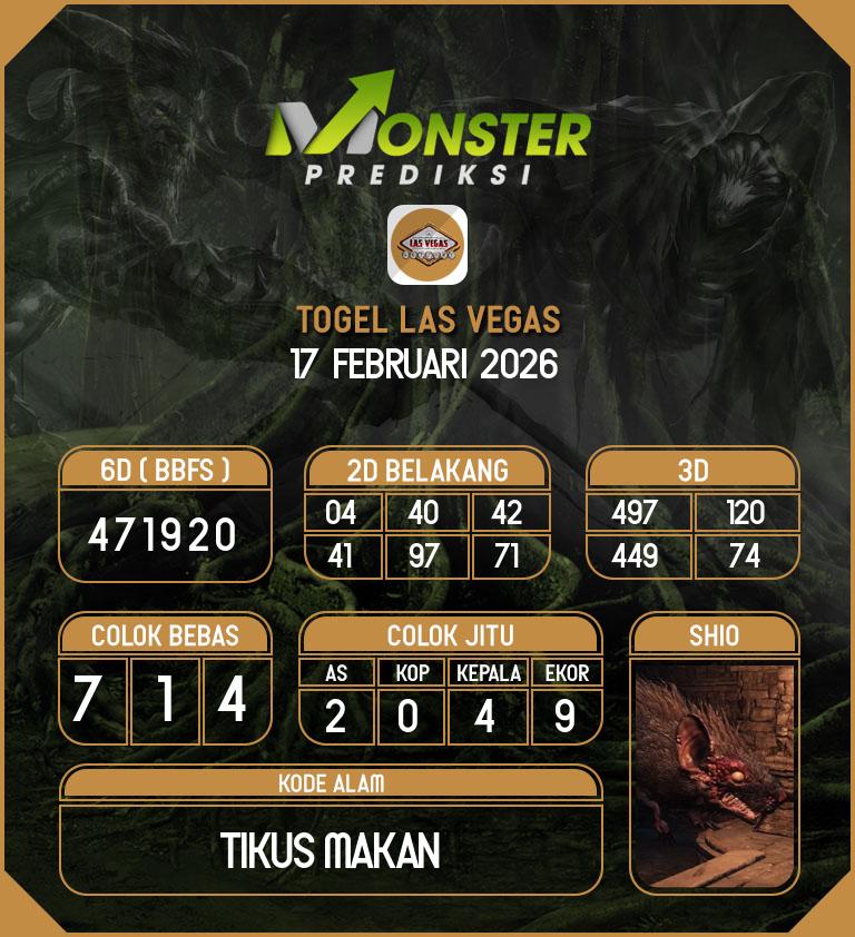 Kode-Monster-Las-Vegas-Hari-Selasa-17-Februari-2026