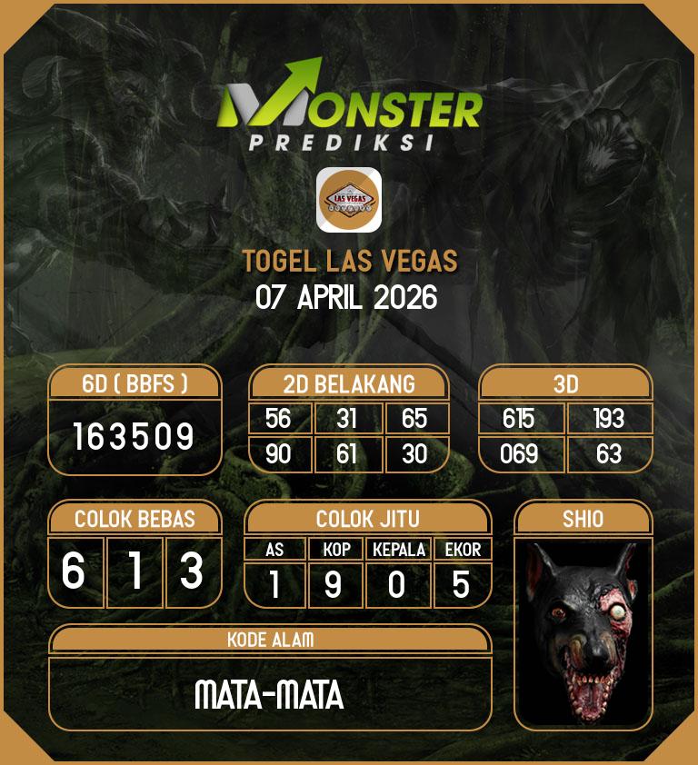 Kode-Monster-Las-Vegas-Hari-Selasa-7-April-2026