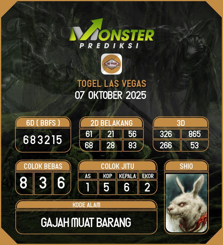 Kode-Monster-Las-Vegas-Hari-Selasa-7-Oktober-2025