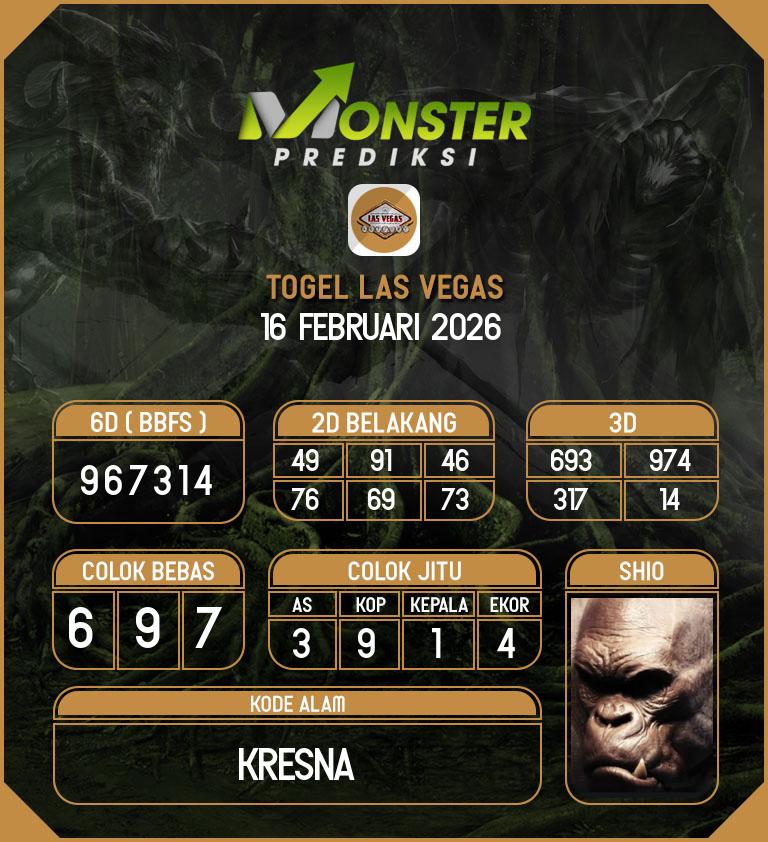 Kode-Monster-Las-Vegas-Hari-Senin-16-Februari-2026