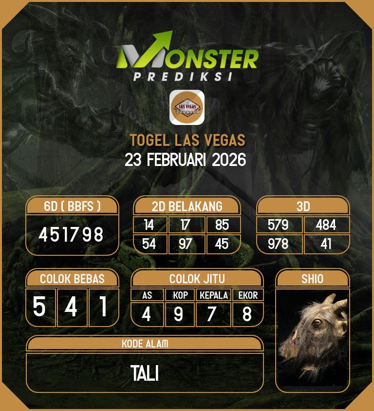 Kode-Monster-Las-Vegas-Hari-Senin-23-Februari-2026