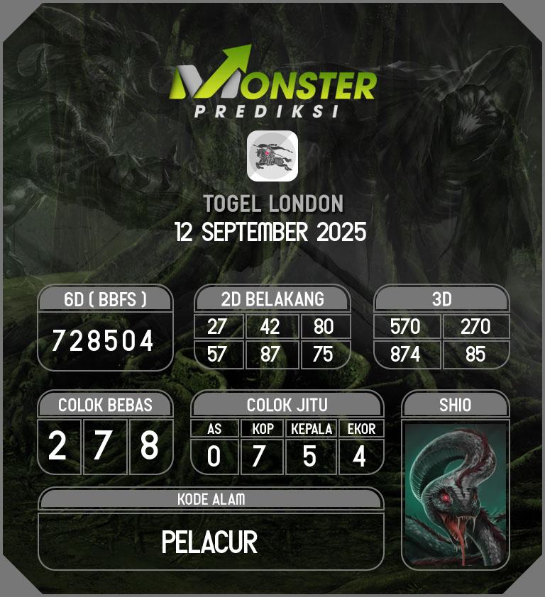 Kode-Monster-London-Hari-Jumat-12-September-2025