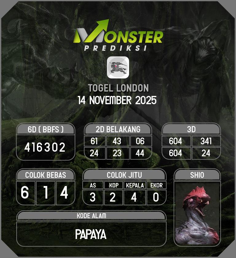 Kode-Monster-London-Hari-Jumat-14-November-2025