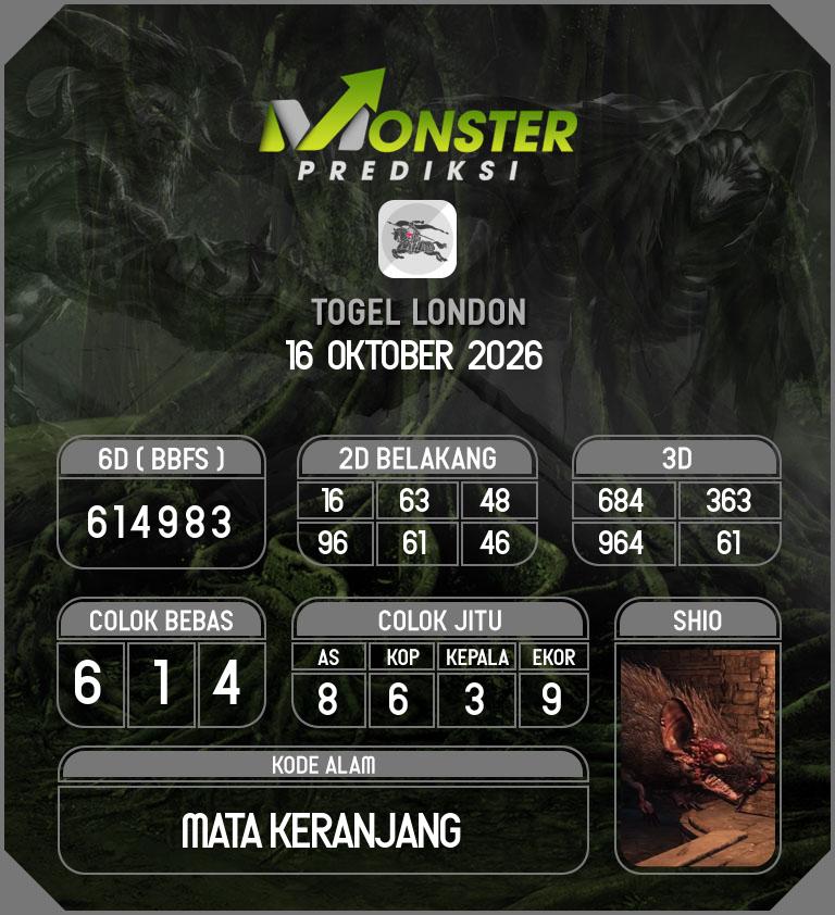 Kode-Monster-London-Hari-Jumat-16-Oktober-2026