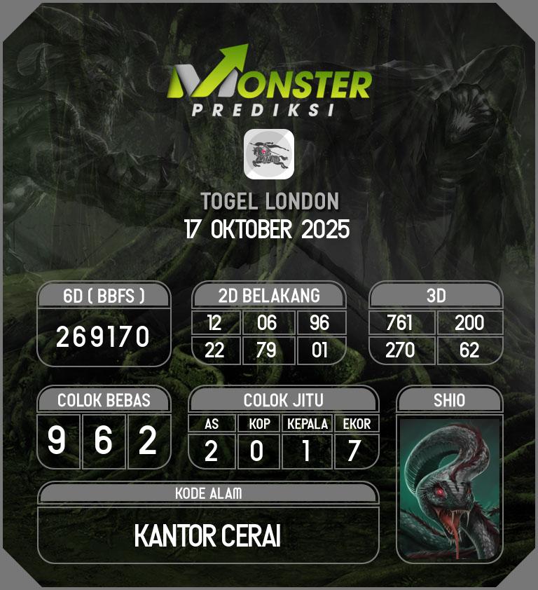 Kode-Monster-London-Hari-Jumat-17-Oktober-2025