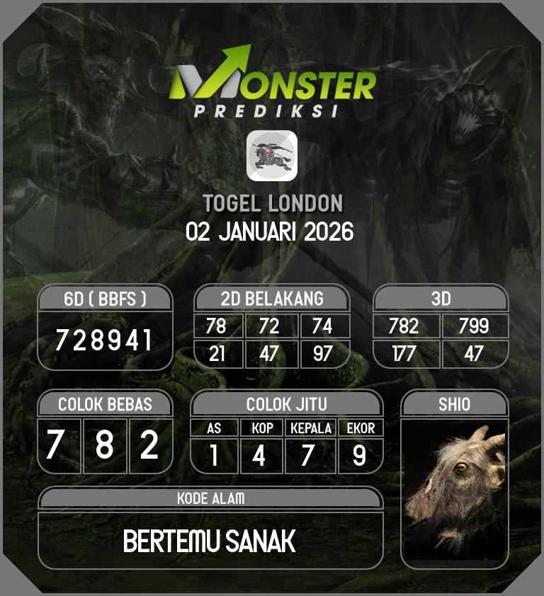 Kode-Monster-London-Hari-Jumat-2-Januari-2026