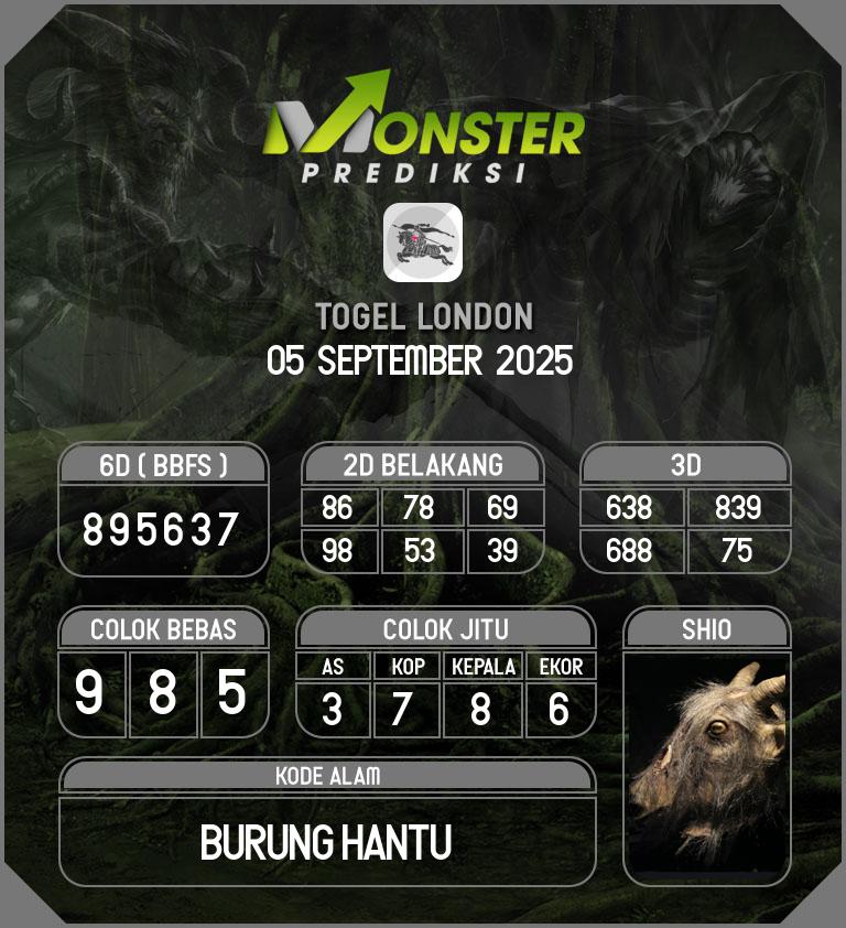 Kode-Monster-London-Hari-Jumat-5-September-2025