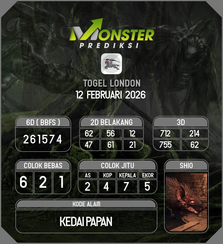 Kode-Monster-London-Hari-Kamis-12-Februari-2026