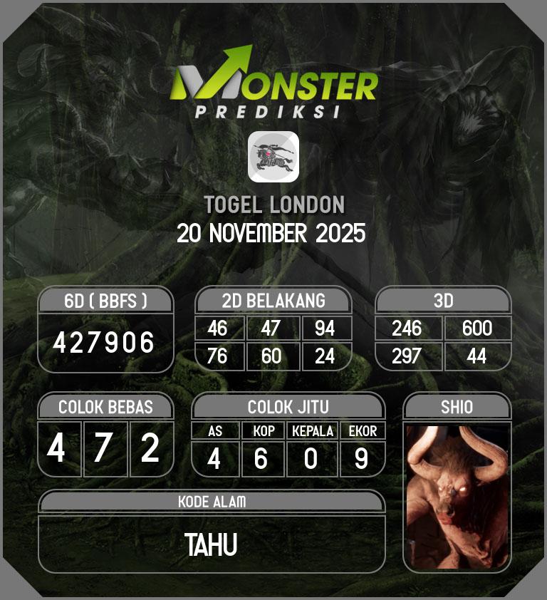 Kode-Monster-London-Hari-Kamis-20-November-2025